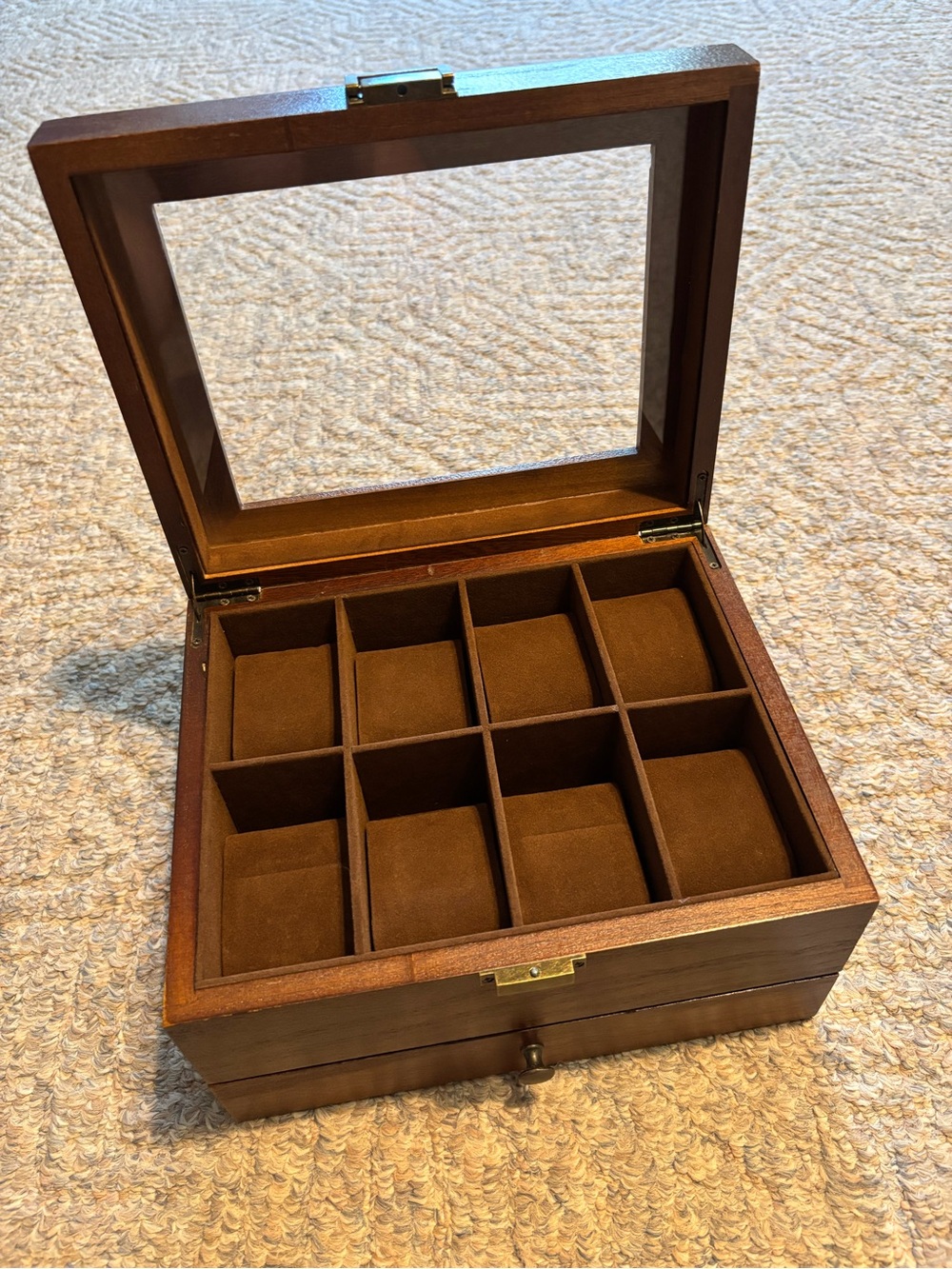 Glass-Top Watch Box - Picture 4 of 8